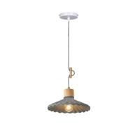 Pendant Lamp JH-604, D23x13 cm, E27/1, gypsum, grey, LuminaLED