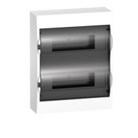 Surface-mounted plastic enclosure 24M with smoked door, Resi9, Schneider Electric
