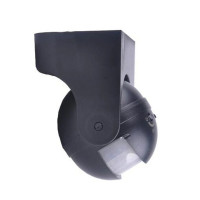 PIR motion sensor with 2 sensors, 1200W, IP54, black, LuminaLED