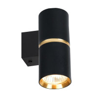 Aplica 1xGU10, 55×100 mm, negru, LuminaLED
