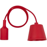 Suspensie LuminaLED JH-155, 1 m, E27, roșu.