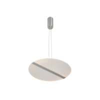 Lustră LED FS-048-D520A, 30W, 3000K, Ø520, argintiu, LuminaLED
