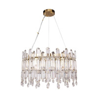 Chandelier 9867-500 CROWN 6xE14 max 40W D500 metal+glass ZUMALINE