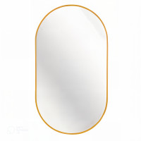 Oval mirror 50x80 cm, gold