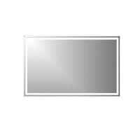 LED bathroom mirror 50x70 cm, black