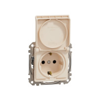 Priza cu capac Schneider-Electric Sedna 16 A 220 - 240 V Bej 