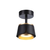 Aplica 1xGX53, negru + auriu, LuminaLED