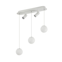 Lustra LED 15W 4000K + 2xGU10 IP20 Alb VP21493B-2+3 WH