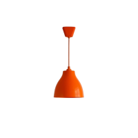 Pendant chandelier JH-657 D22xH21 cm, E27x1, plastic (PVC wire), orange