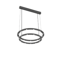 Lustra LED FS-036-D28 56W 3000K Argintiu periat LuminaLED