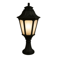 ANNA E27 opal light + black MIKROLOT post set, Fumagall
