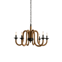 Chandelier M248-6, 6xE14, black, LuminaLED