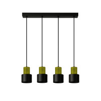 Lustra 4*GU10 L590 H2000 IP20 negru+aur LUMINALED