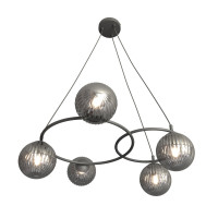 Chandelier LIBRA 5xE14 graphite EMIBIG