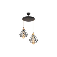 Chandelier SUDE 2xE27 Black Begusa