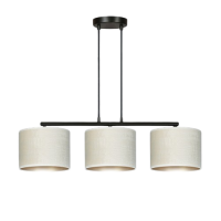 Chandelier HILDE 3xE27, white + gold, EMIBIG