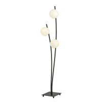 Floor lamp HUNTER LP3 3xE14 black + opal EMIBIG