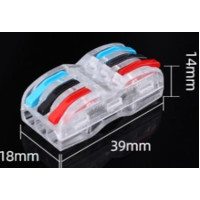 Conector cablu PCT-323 transparent+color (50buc) TOPKAB