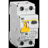 Intrerupator automat dif. AVDT 32 2P 20A 30mA curba C IEK