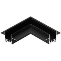 Conector tip L 90 pentru sina magnetica incorporat Ultra Thin NEGRU