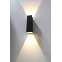 Aplica LED MK/SG-F842-2 2x3W black 3000K IP65 LuminaLed