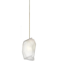 Pendant light JH-798 Ø15x25 cm, 1xE14, white glass, LuminaLED