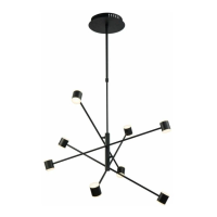 Lustra LED FS-024-D8,780x1070 48W,3000K,silver LuminaLED