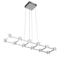 Lustra LED FS-024-D12A,900x220x120 60W,3000K,silver LuminaLED