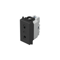Priza 1m 2P negru mat(VM20SB-B)