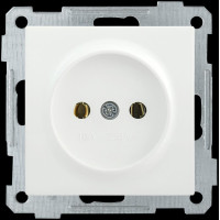 Priza simpla fara impamantare 10A BOLERO (alb) РС01-00-0-ББ IEK