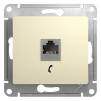 Priza telefon 1XRJ11 crem GLOSSA SCHNEIDER