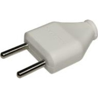 Plug without grounding white 10A NEOMAX