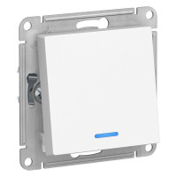 Intrerupator ATLAS 1cl cap scara cu indicator 10A 250V alb (20buc) SCHNEIDER