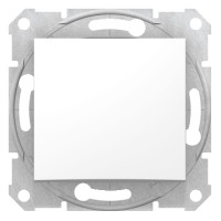 Momentary switch 10A 250V, white, Sedna, Schneider Electric