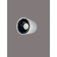Spot aplicat ERK2801, MR16, 1xGU10 max 20W 60x100mm rotund alb+negru ERKLED