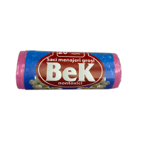40L garbage bags (20 bags per roll), pink