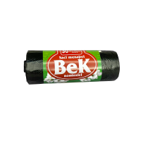 35L thin garbage bags (30 bags per roll), black