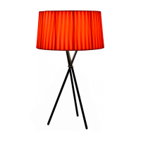 Lampa de masa JH-578 D35xH55cm, E27/1,Metal+Cloth,Red LuminaLED