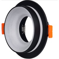 Spot incorporat DEKORATIF, MR16, 1xGU10 rotund negru+alb CATA
