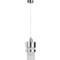 Chandelier BRUNO 1xE27 Max 60W silver + glass ALFA