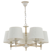 Chandelier ROKSANA 5xE14 Max 40W white ALFA