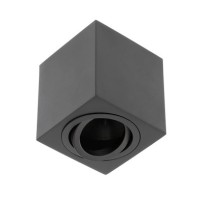 Corp de iluminare alum.AVEIRO max 20W 80X80X85 IP20 patrat negru OS-AV8085KW1-00