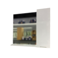 Oglinda cu dulap 80x90x14 cm alb