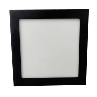 Spot LED patrat incorporat YVZ 6W 4000K negru LuminaLED