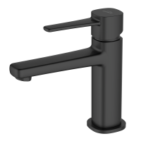 High basin mixer GLAMOUR, Invena Trend, Black, BU-02-W04-V.