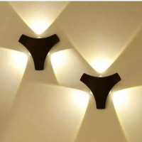 Aplica LED MK/SG-F803A 3x3W 3000K IP65 negru LuminaLED