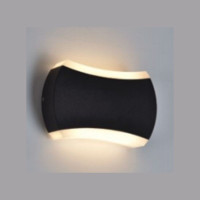 Aplica LED MK/SG-F880B 2x6W 3000K negru IP54 lP54 LuminaLED