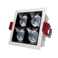 Spot 4 LED int. 8W 220V 4500K 640Lm 92*92*49mm alb ELMOS