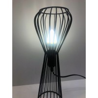 Lampa de masa JH-732 D12.5*H33cm,E14*1,Metal,Black LuminaLED