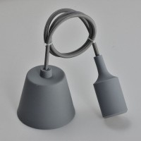 Suspensie JH-155 9cmx1m, E27/1, Silica Gel Woven Wire, Gray LuminaLED